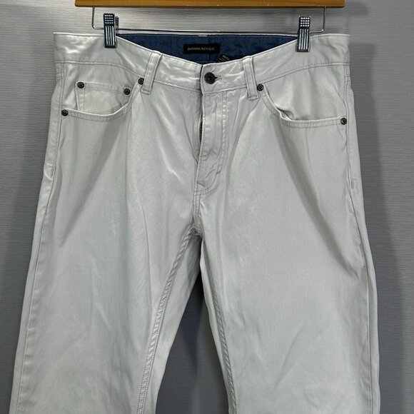 Banana Republic Men's Straight Jeans - Light Gray - Picture 2 of 9